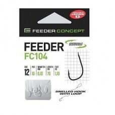 Pavadėlis su kabliuku Feeder Concept FC104-12 70cm (10vnt)