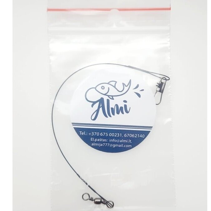 Pavadėlis nerūdijančio plieno su suktuku (15cm)