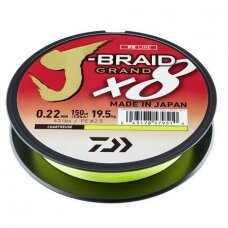Valas pintas DAIWA J-BRAID X8 Chartreuse (135mx0.13mm)